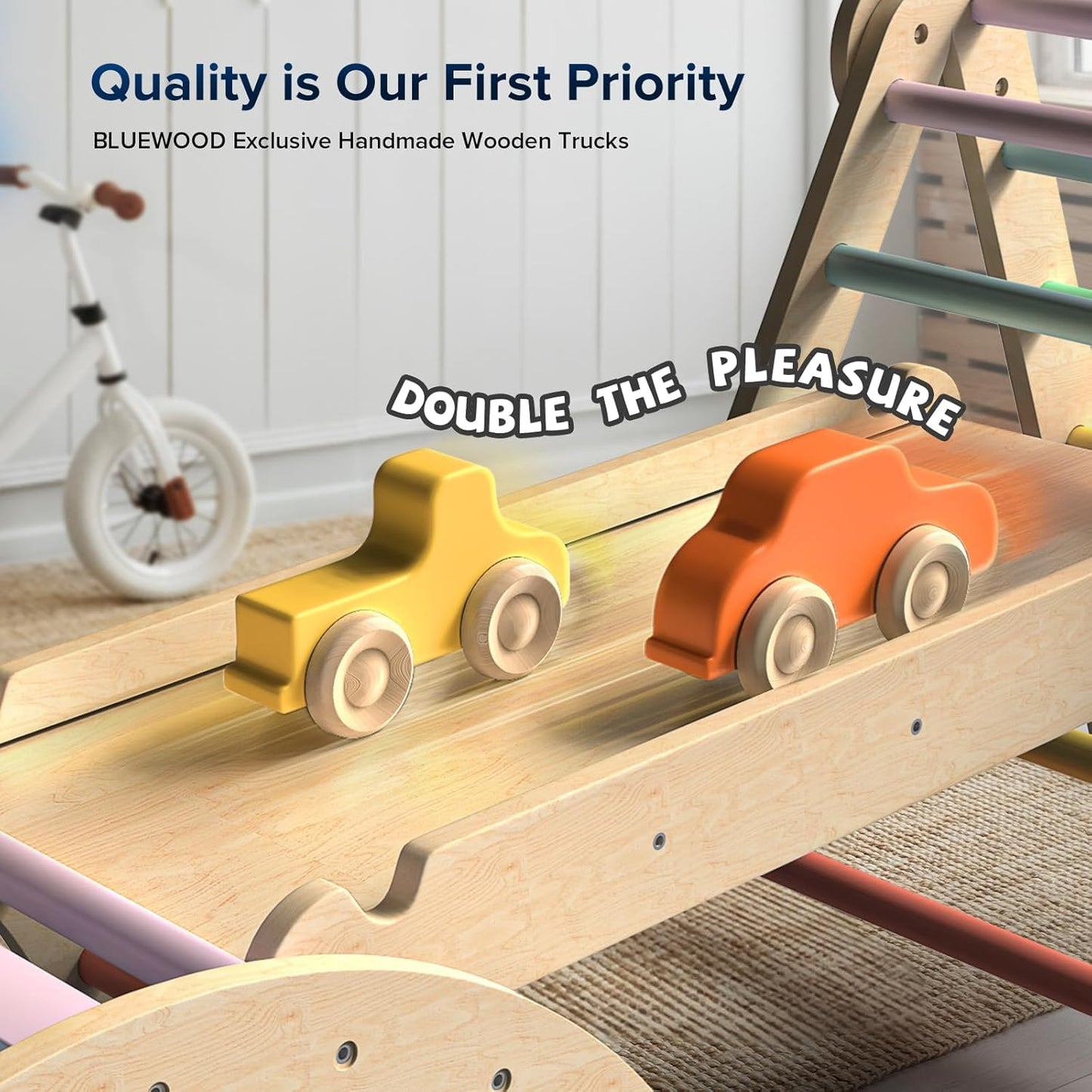 Pikler Triangle Set Wooden