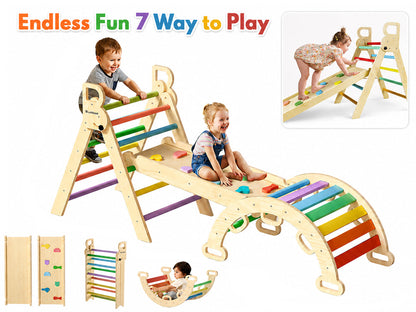 Pikler Triangle Set Wooden