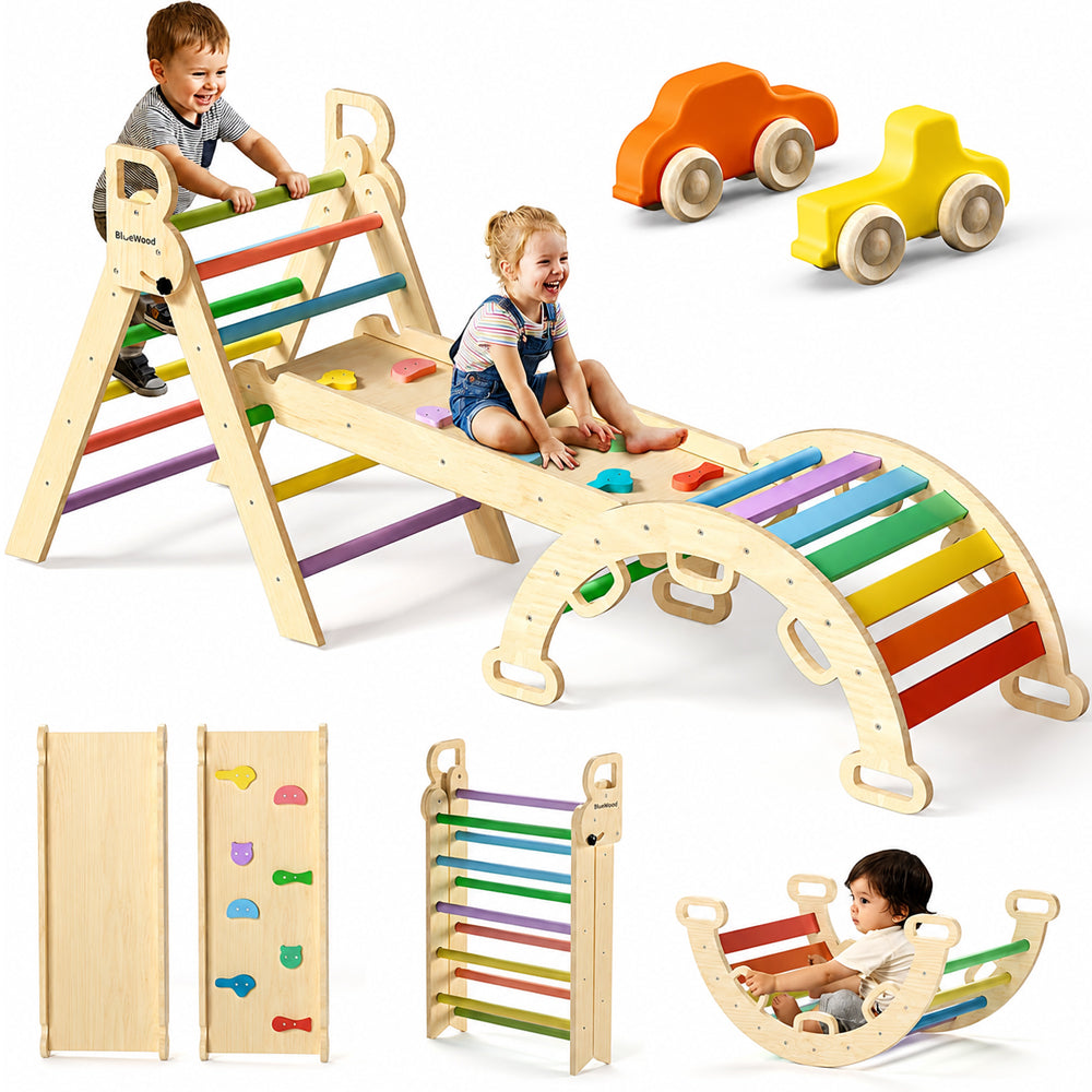 Pikler Triangle Set Wooden
