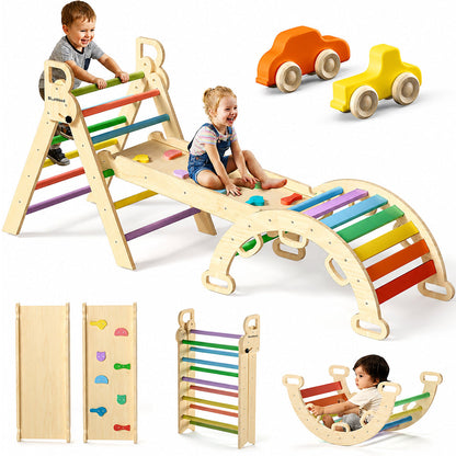 Pikler Triangle Set Wooden