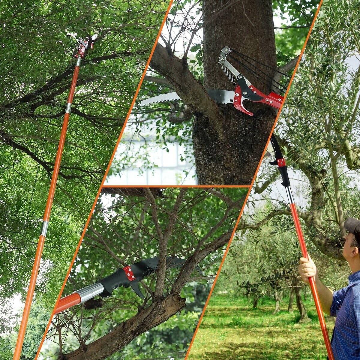 Manual Pole Saw Extendable Tree Pruner