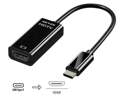 USB-C to HDMI 4K Adapter Cable HDTV Converter