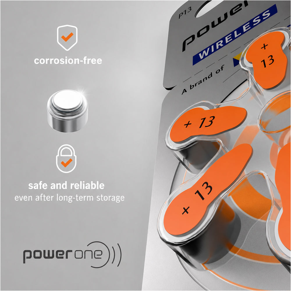 Power One P13 Hearing Aid Batteries