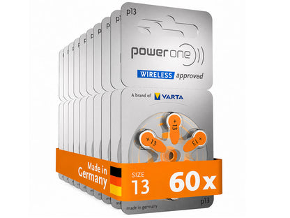 Power One P13 Hearing Aid Batteries
