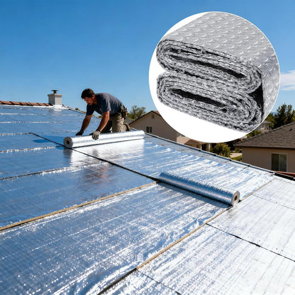 Double Layer Aluminium Bubble Foil Insulation (10mx1.2m)