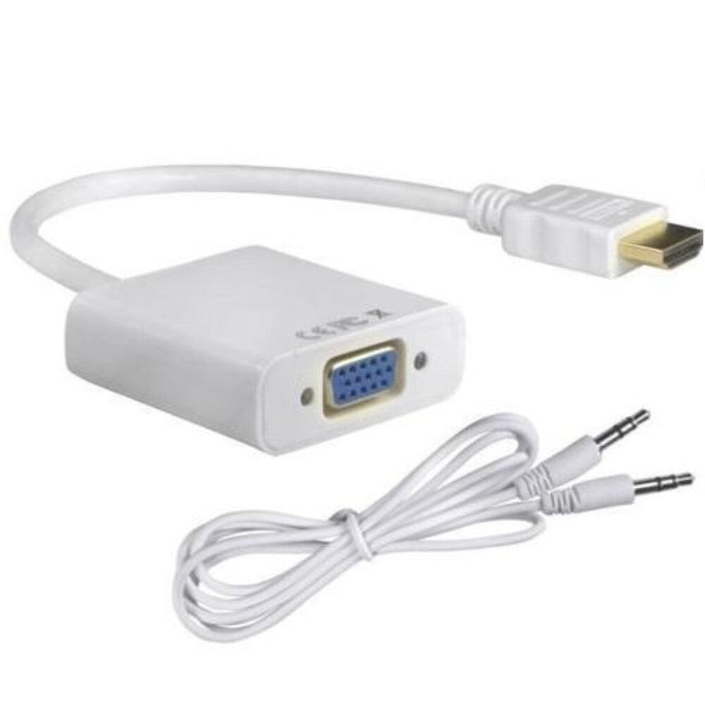 HDMI to VGA Cable Adapter with Audio Cable