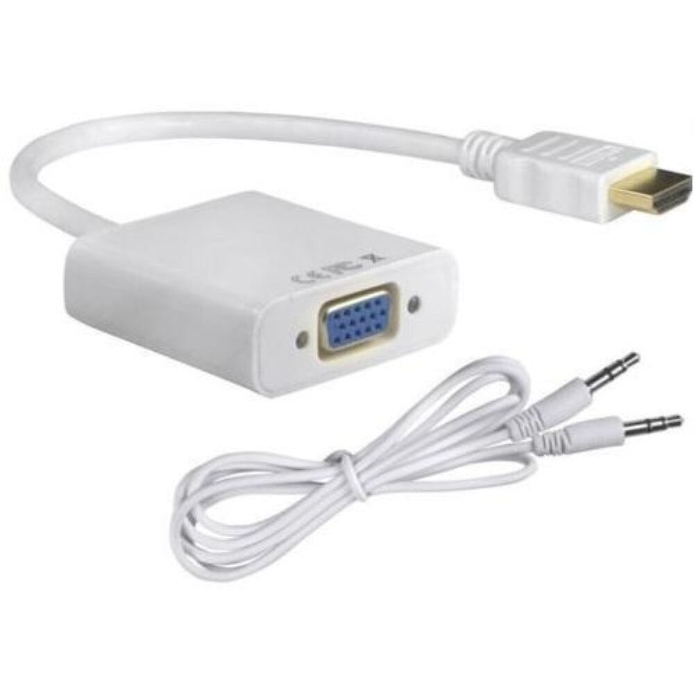HDMI to VGA Cable Adapter with Audio Cable
