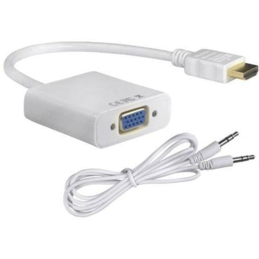 HDMI to VGA Cable Adapter with Audio Cable