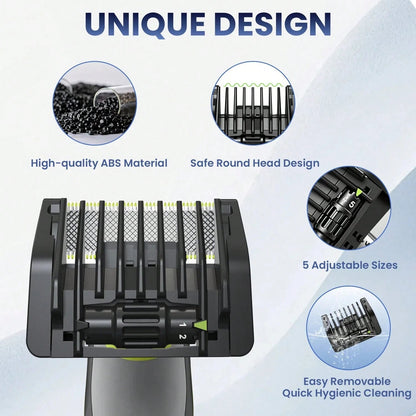 Adjustable Beard Trimmer Guide Comb 1–5mm for OneBlade