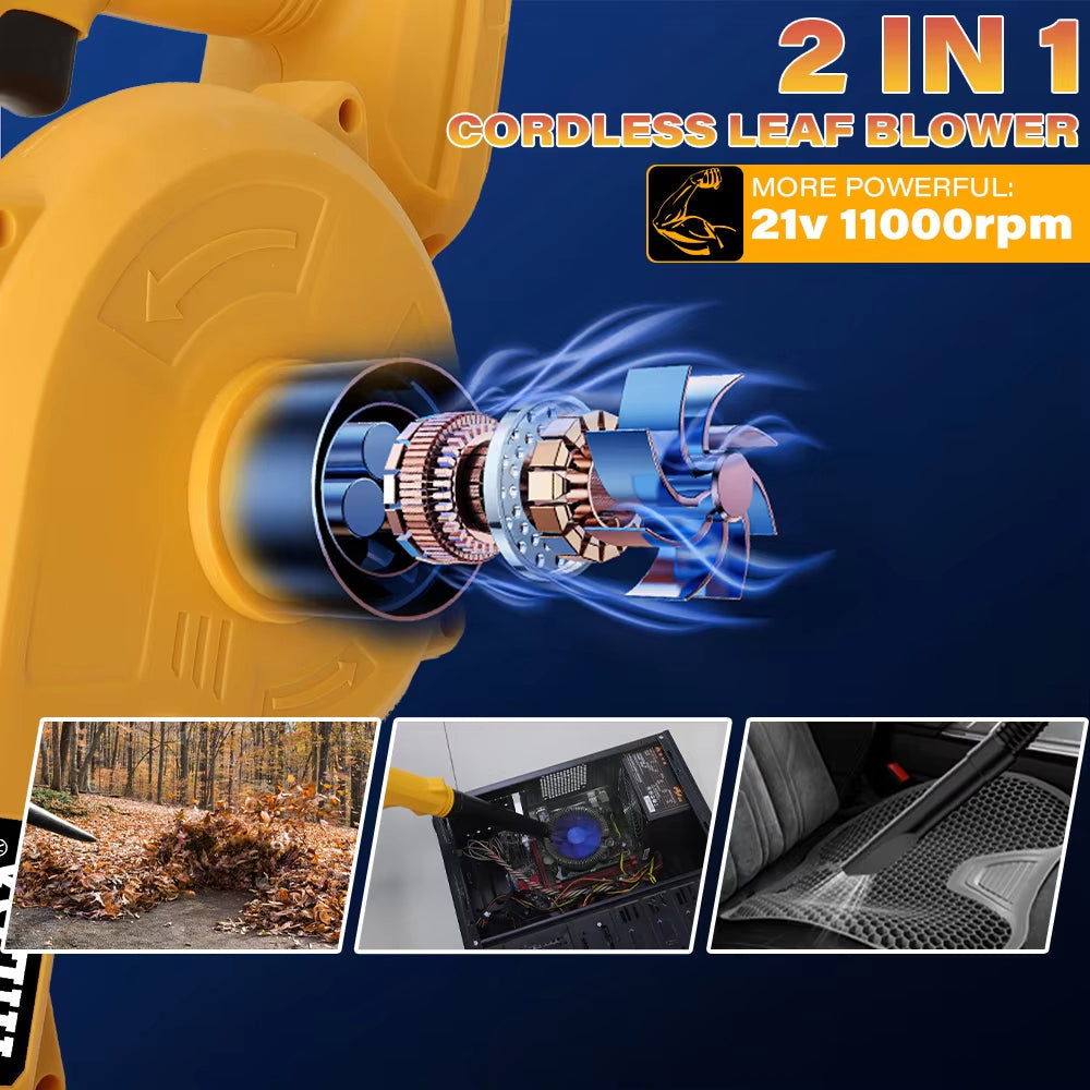 Cordless Leaf Blower Electric Blower 21V