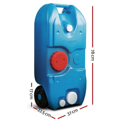 Portable Wheel Water Tank 40L