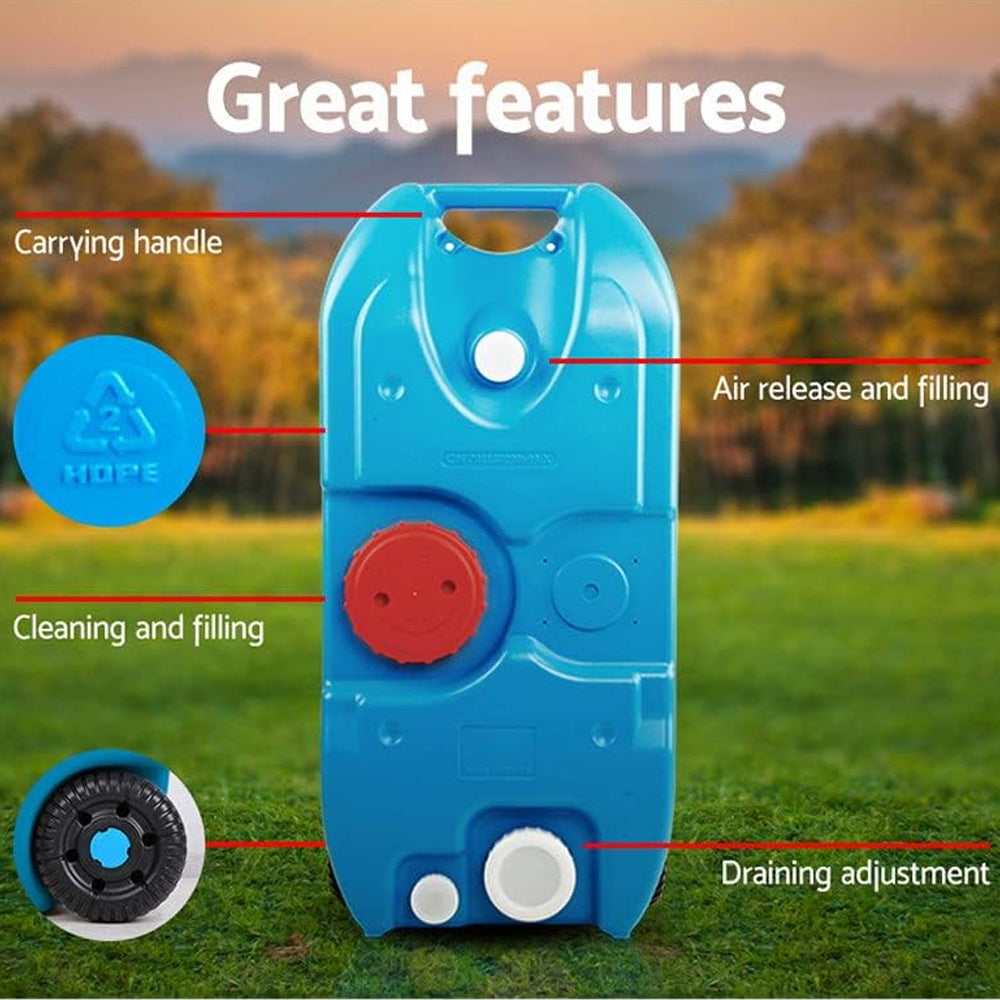 Portable Wheel Water Tank 40L