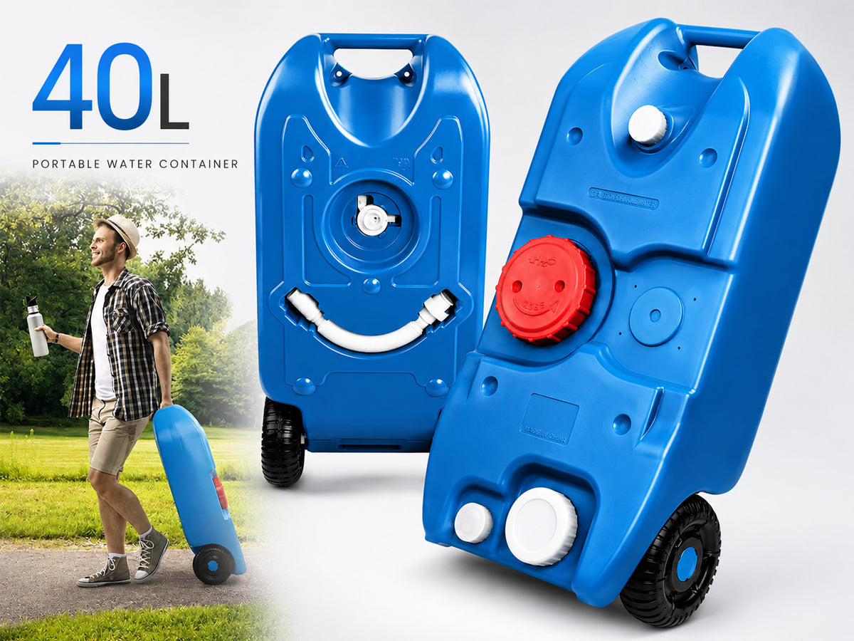Portable Wheel Water Tank 40L