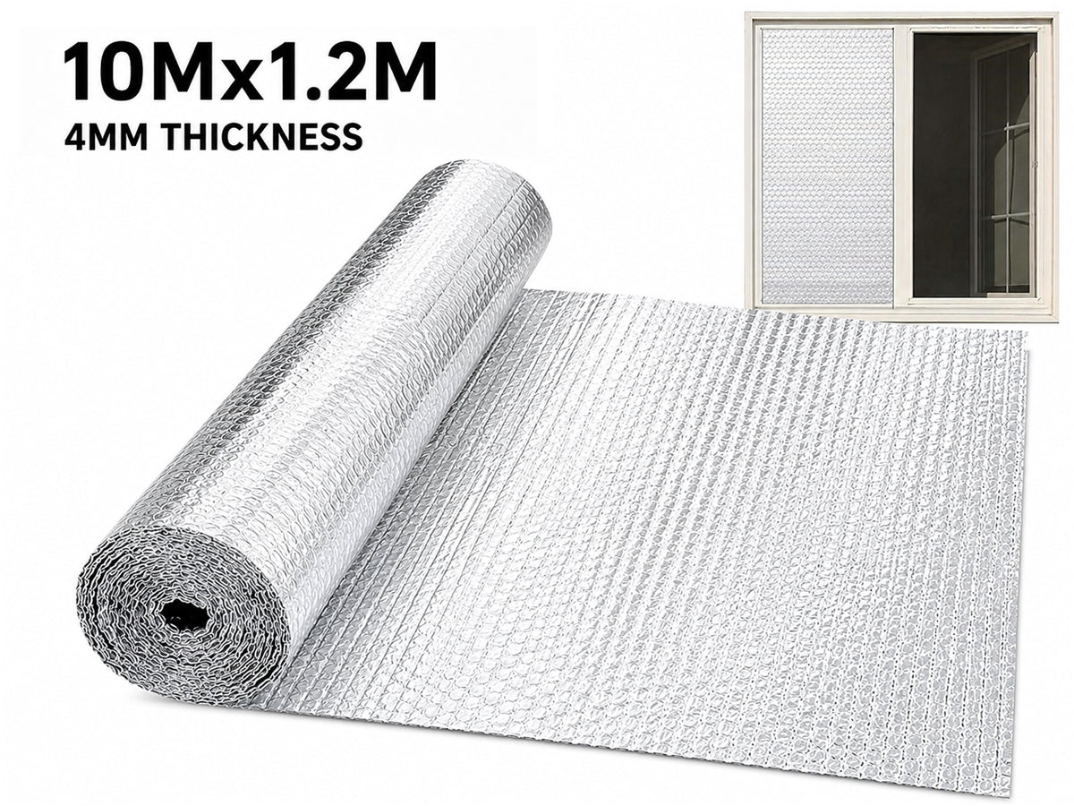 Double Layer Aluminium Bubble Foil Insulation (10mx1.2m)