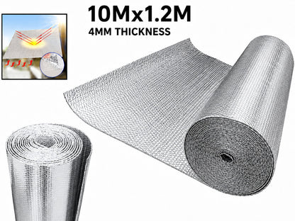 Double Layer Aluminium Bubble Foil Insulation (10mx1.2m)