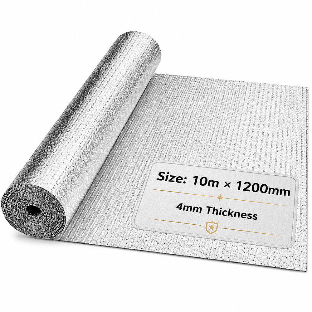 Double Layer Aluminium Bubble Foil Insulation (10mx1.2m)