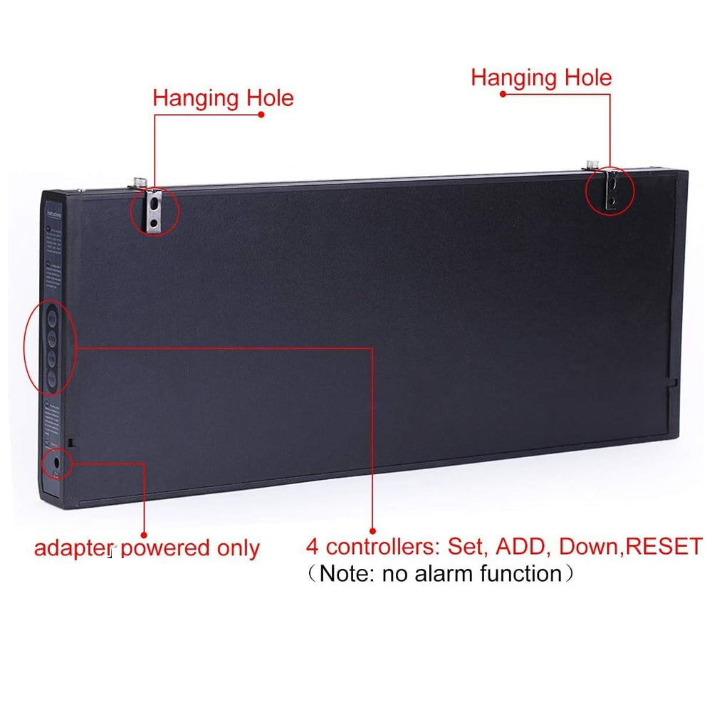 48cm Large Big Jumbo LED Wall Desk Clock Display With Calendar Temperature