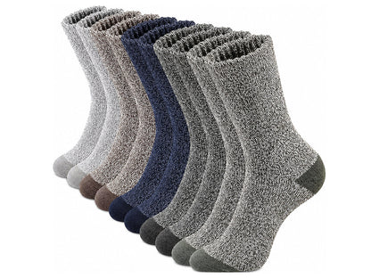 5 Pair Merino Wool Socks for Men Thick