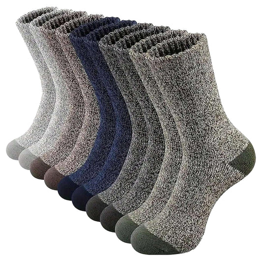 5 Pair Merino Wool Socks for Men Thick