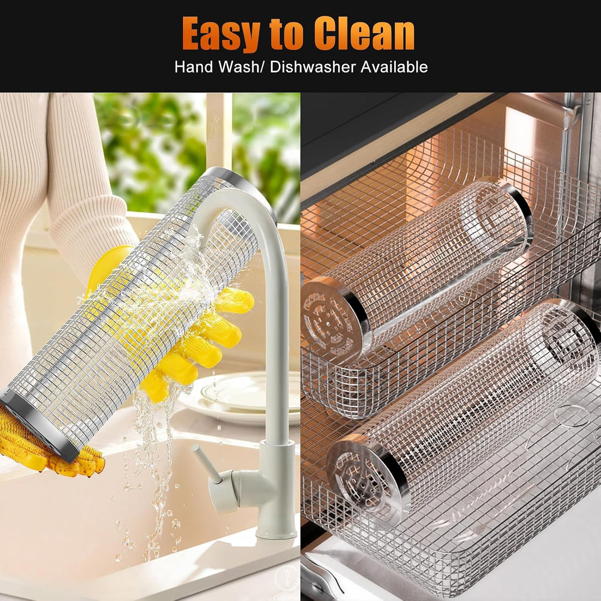Rolling Grill Basket