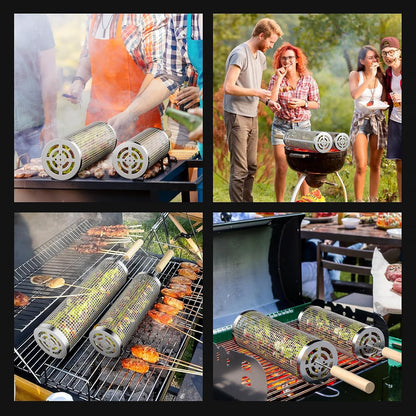 Rolling Grill Basket