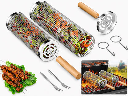 Rolling Grill Basket
