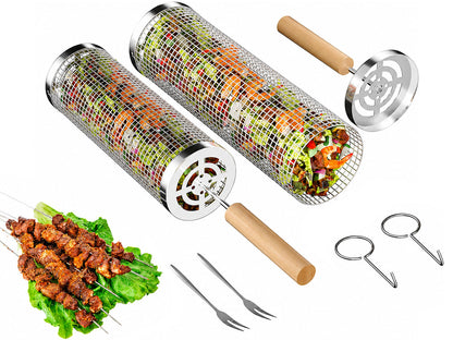 Rolling Grill Basket