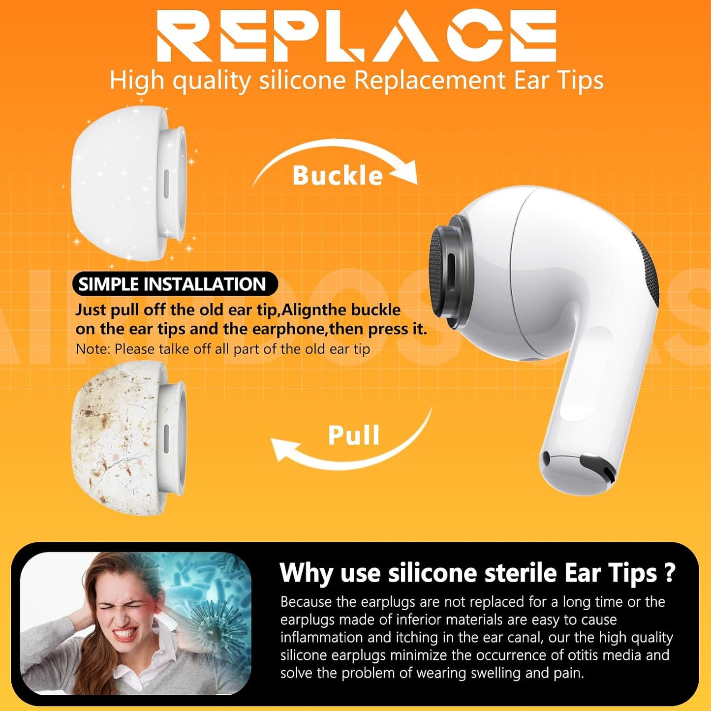 AirPods Pro Ear Tips Replacement