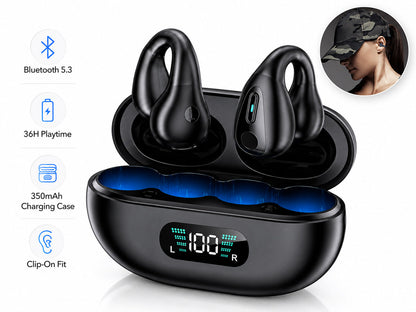 Open Ear Clip Headphones