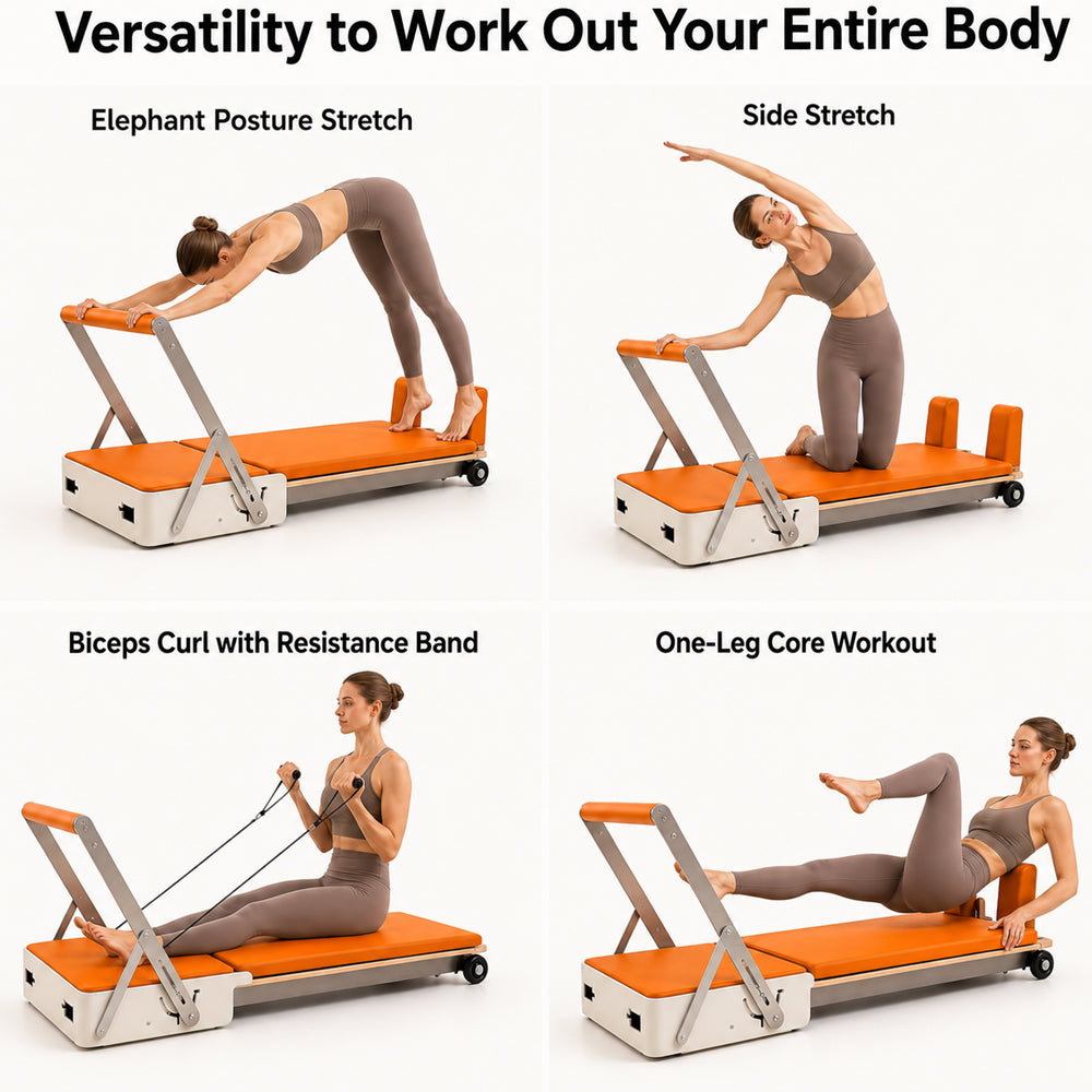 Foldable Pilates Reformer Machine