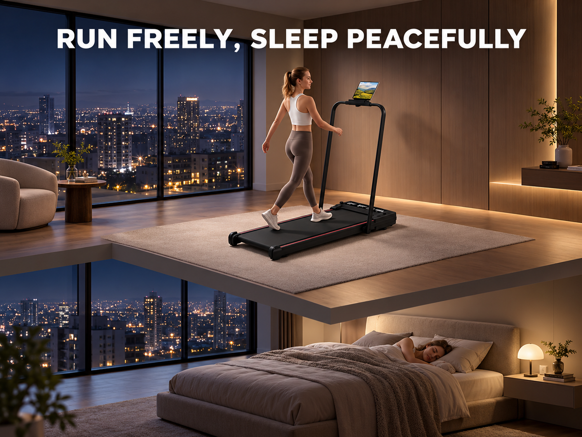 Foldable 4-in-1 Walking & Running Smart Treadmill