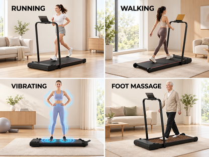 Foldable 4-in-1 Walking & Running Smart Treadmill