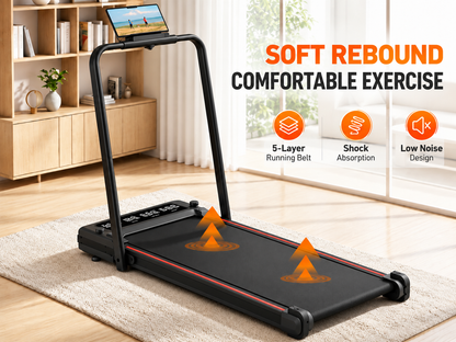 Foldable 4-in-1 Walking & Running Smart Treadmill