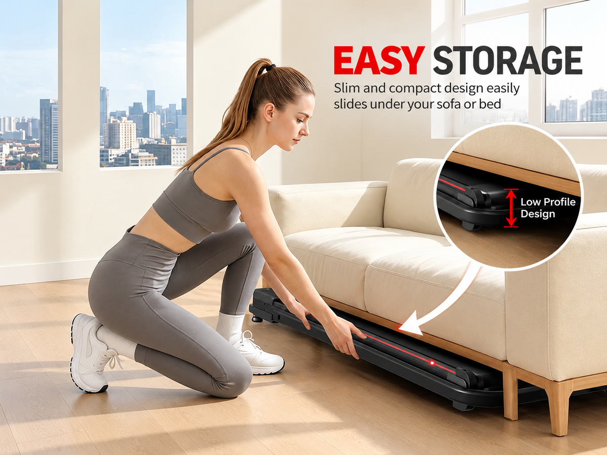Foldable 4-in-1 Walking & Running Smart Treadmill