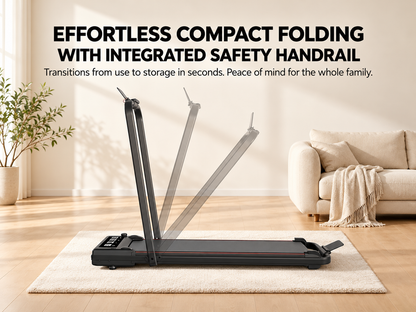 Foldable 4-in-1 Walking & Running Smart Treadmill
