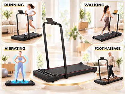 Foldable 4-in-1 Walking & Running Smart Treadmill