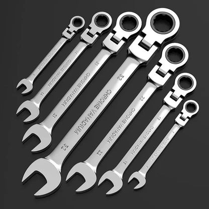 12Pc Metric Flexi Head Ratchet Spanner Wrench Set