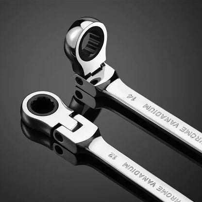 12Pc Metric Flexi Head Ratchet Spanner Wrench Set