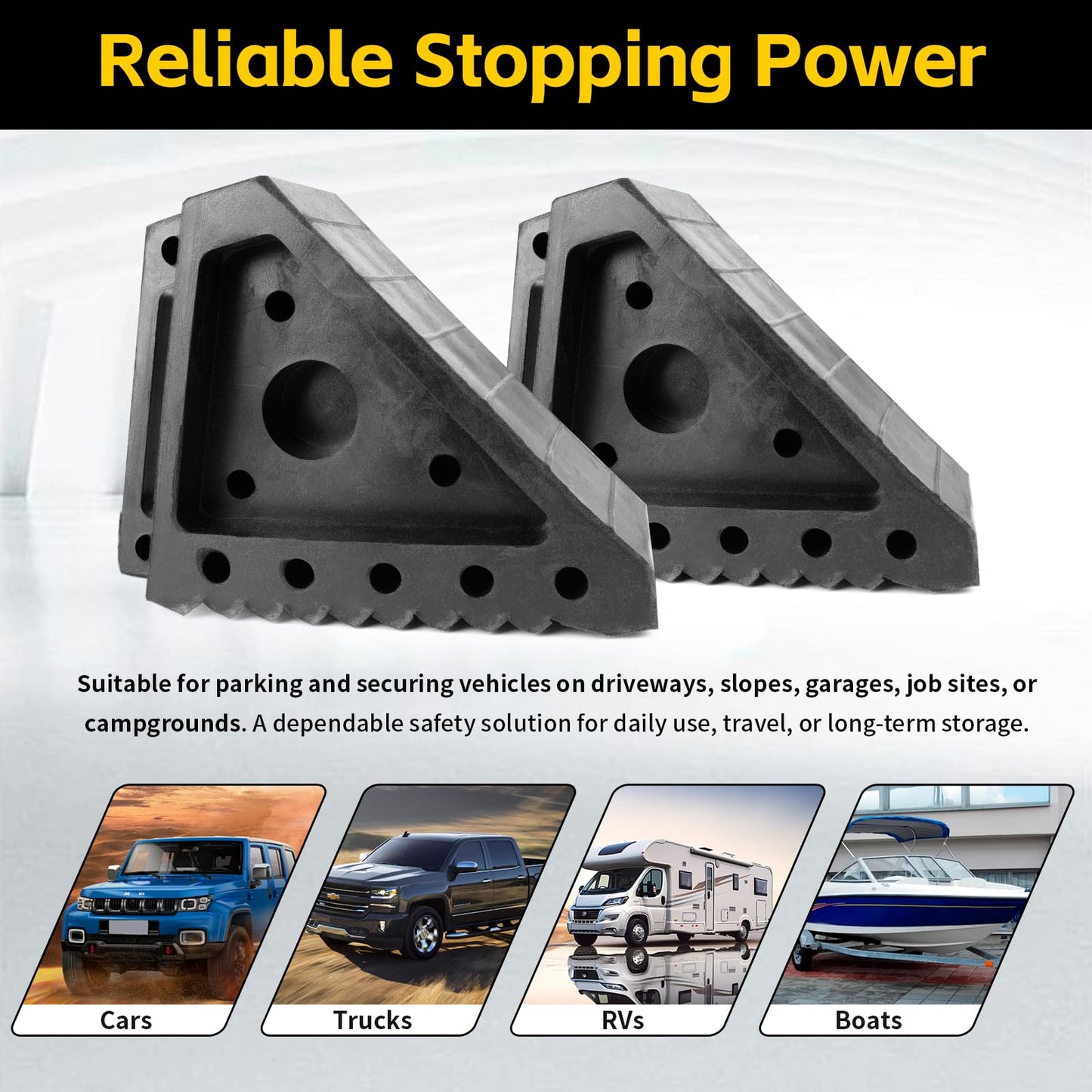 2PCS Safety Wheel Chocks