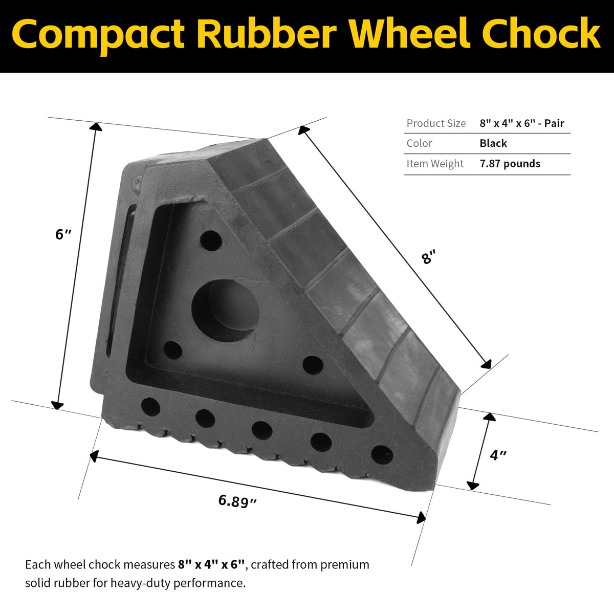2PCS Safety Wheel Chocks