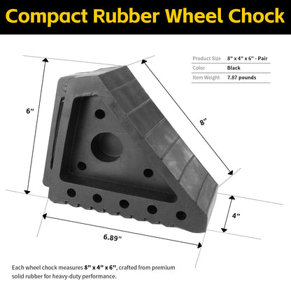 2PCS Safety Wheel Chocks