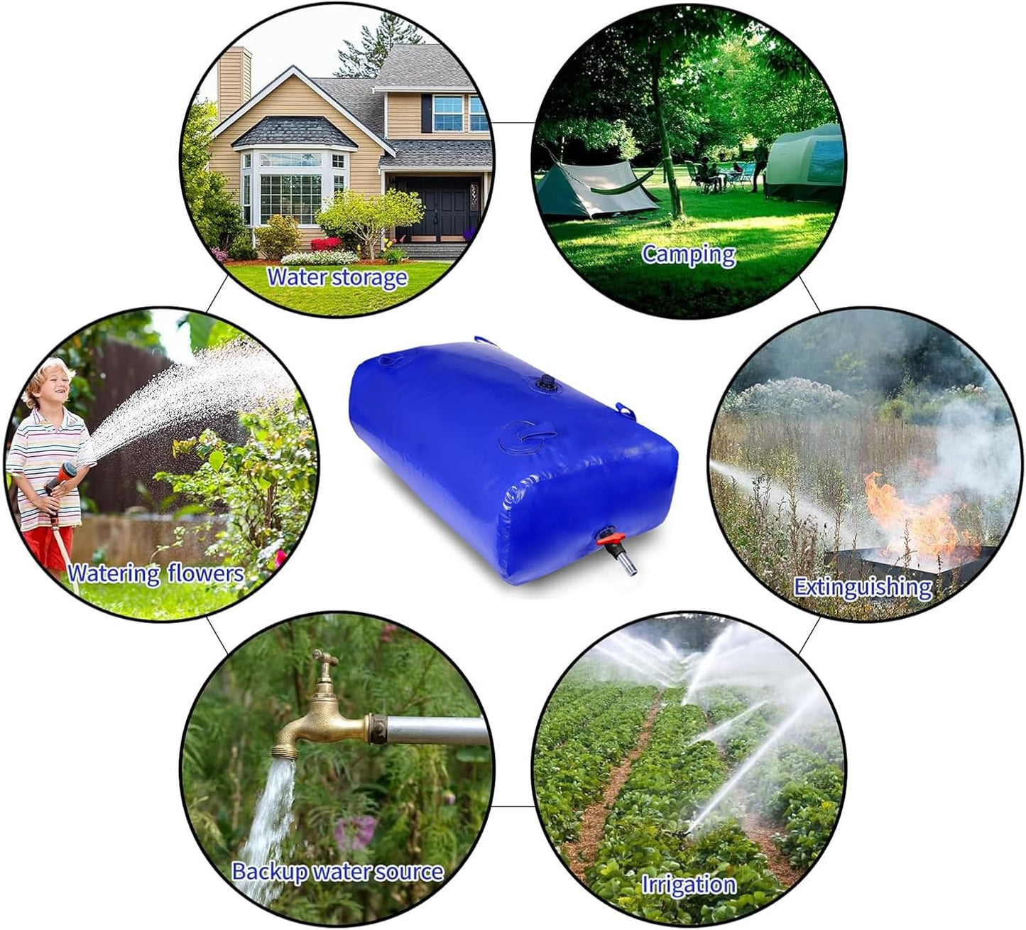 Water Storage Bladder Tank Container Portable