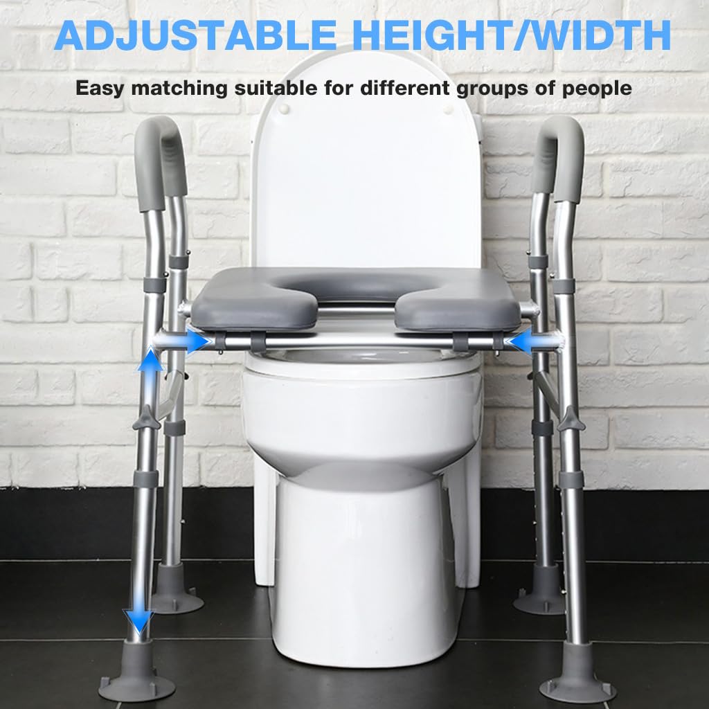 Adjustable Raised Toilet Seat