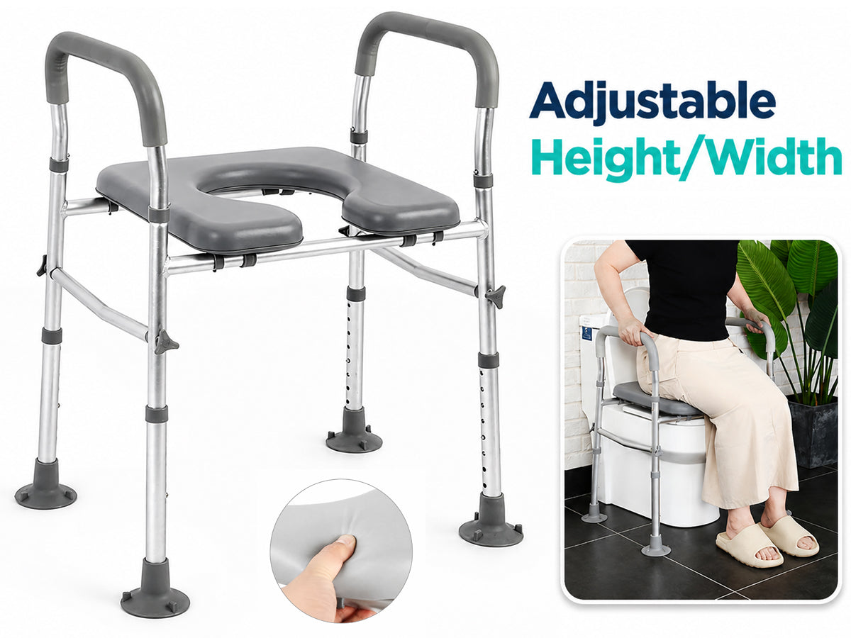 Adjustable Raised Toilet Seat