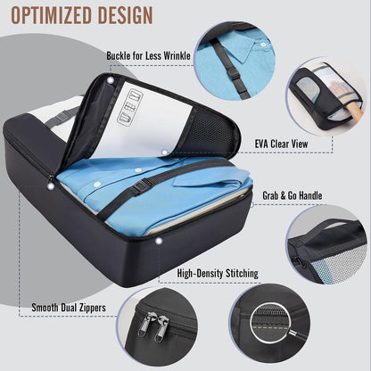 8Pcs Travel Luggage Packing Cubes Bags
