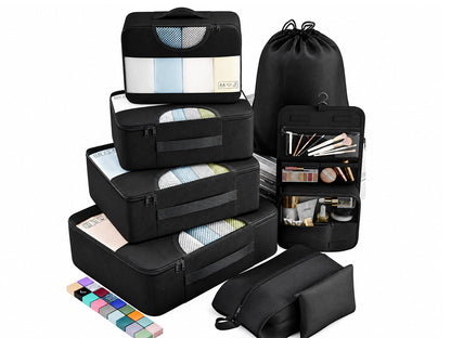 8Pcs Travel Luggage Packing Cubes Bags