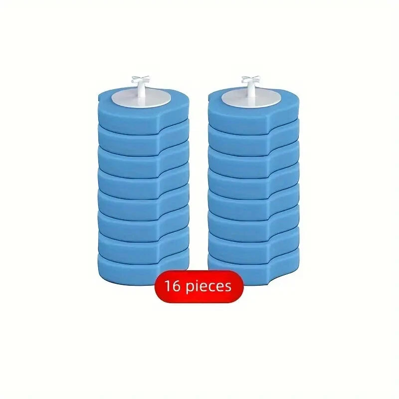 Disposable Toilet Brush Holder Set with Replaceable Heads
