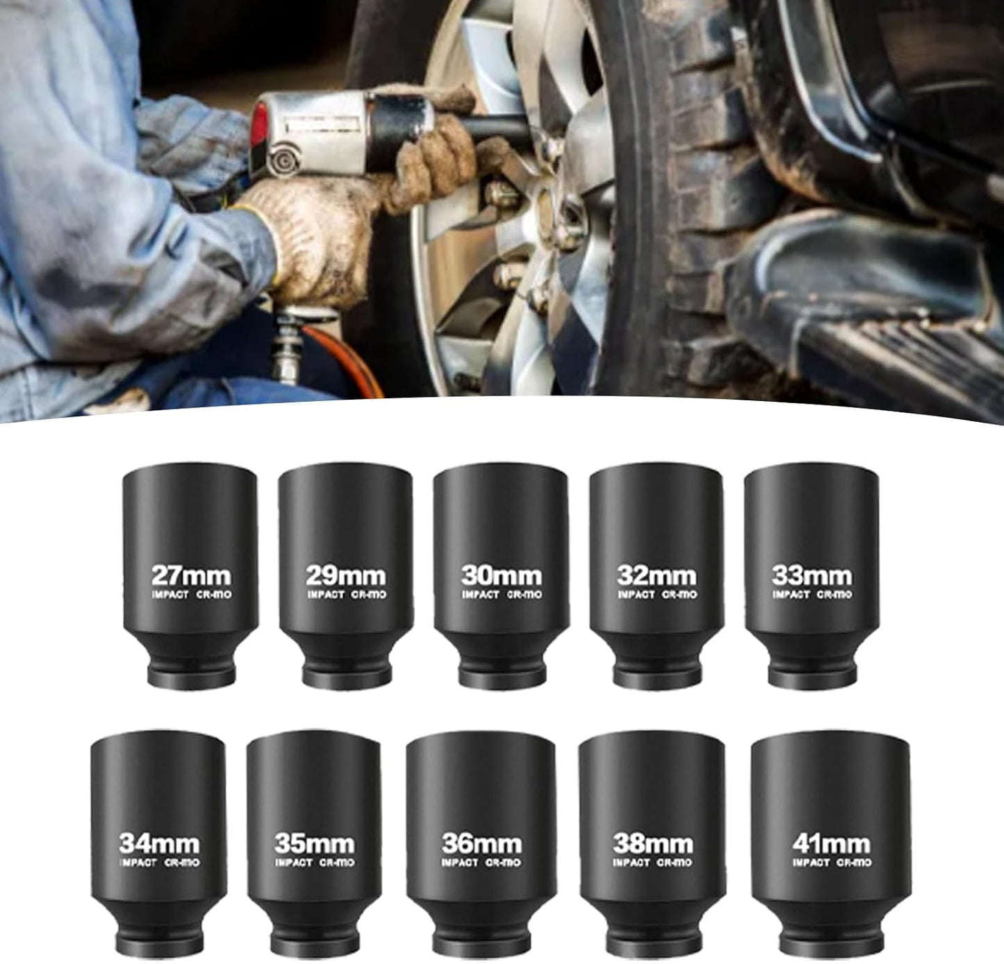 10 PCS Deep Impact Socket Set