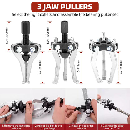 Bearing Puller with Slide Hammer Tool Set
