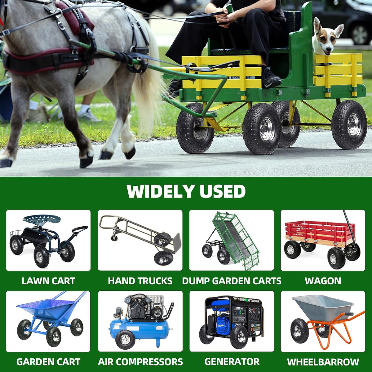 Wheel Barrow / Trolley / Go Cart Wheels